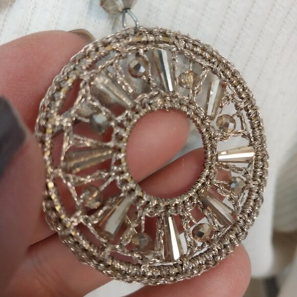 3363 Leather Strap Necklace, Earrings and Locket Bracelet Set. - Picture 7 of 8